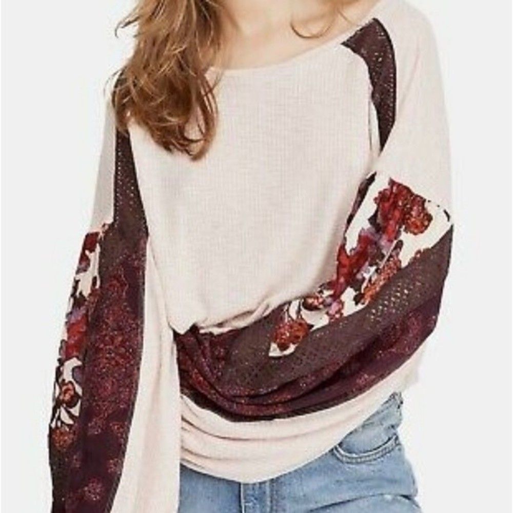 Free People Pirouette Pink Voluminous Sleeves